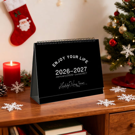 Dmlowu 2026 Desk Calendar - 8x10 inch Desk Calendar 2026-2027, 12 Months Desk Calendar Runs From January 2026 To December 2026, Exquisite Desk Calendar 2026 Q.