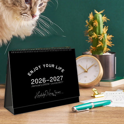 Dmlowu 2026 Desk Calendar - 8x10 inch Desk Calendar 2026-2027, 12 Months Desk Calendar Runs From January 2026 To December 2026, Exquisite Desk Calendar 2026 Q.