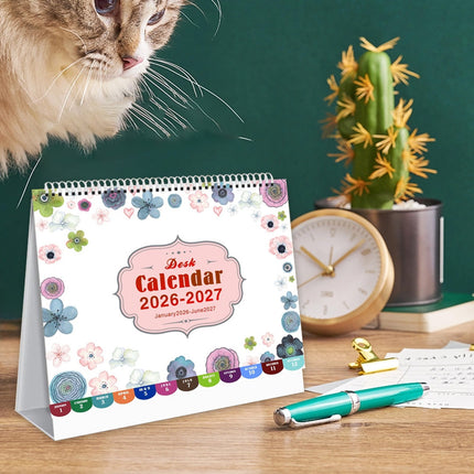 Dmlowu 2026 Desk Calendar - 8x10 inch Desk Calendar 2026-2027, 12 Months Desk Calendar Runs From January 2026 To December 2026, Exquisite Desk Calendar 2026 S.