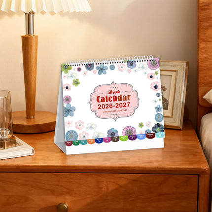 Dmlowu 2026 Desk Calendar - 8x10 inch Desk Calendar 2026-2027, 12 Months Desk Calendar Runs From January 2026 To December 2026, Exquisite Desk Calendar 2026 S.