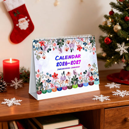 Dmlowu 2026 Desk Calendar - 8x10 inch Desk Calendar 2026-2027, 12 Months Desk Calendar Runs From January 2026 To December 2026, Exquisite Desk Calendar 2026 T.