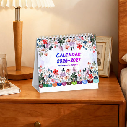 Dmlowu 2026 Desk Calendar - 8x10 inch Desk Calendar 2026-2027, 12 Months Desk Calendar Runs From January 2026 To December 2026, Exquisite Desk Calendar 2026 T.