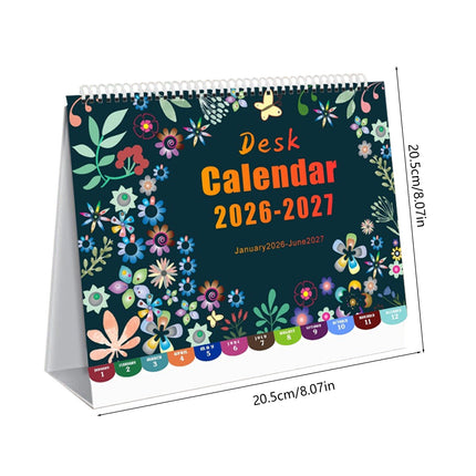 Dmlowu 2026 Desk Calendar - 8x10 inch Desk Calendar 2026-2027, 12 Months Desk Calendar Runs From January 2026 To December 2026, Exquisite Desk Calendar 2026 X.