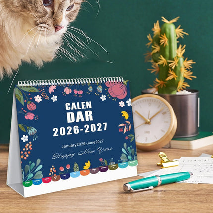 Dmlowu 2026 Desk Calendar - 8x10 inch Desk Calendar 2026-2027, 12 Months Desk Calendar Runs From January 2026 To December 2026, Exquisite Desk Calendar 2026 Y.