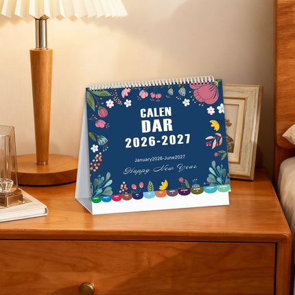 Dmlowu 2026 Desk Calendar - 8x10 inch Desk Calendar 2026-2027, 12 Months Desk Calendar Runs From January 2026 To December 2026, Exquisite Desk Calendar 2026 Y.