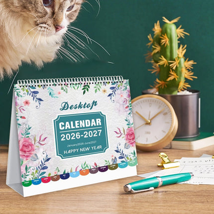 Dmlowu 2026 Desk Calendar - 8x10 inch Desk Calendar 2026-2027, 12 Months Desk Calendar Runs From January 2026 To December 2026, Exquisite Desk Calendar 2026 Z.