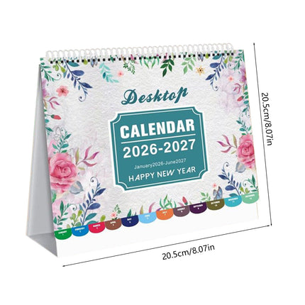 Dmlowu 2026 Desk Calendar - 8x10 inch Desk Calendar 2026-2027, 12 Months Desk Calendar Runs From January 2026 To December 2026, Exquisite Desk Calendar 2026 Z.