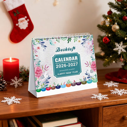 Dmlowu 2026 Desk Calendar - 8x10 inch Desk Calendar 2026-2027, 12 Months Desk Calendar Runs From January 2026 To December 2026, Exquisite Desk Calendar 2026 Z.
