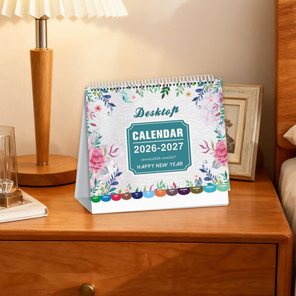 Dmlowu 2026 Desk Calendar - 8x10 inch Desk Calendar 2026-2027, 12 Months Desk Calendar Runs From January 2026 To December 2026, Exquisite Desk Calendar 2026 Z.