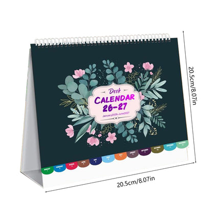 Dmlowu 2026 Desk Calendar - 8x10 inch Desk Calendar 2026-2027, 12 Months Desk Calendar Runs From January 2026 To December 2026, Exquisite Desk Calendar 2026 Z-A.