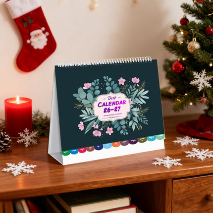 Dmlowu 2026 Desk Calendar - 8x10 inch Desk Calendar 2026-2027, 12 Months Desk Calendar Runs From January 2026 To December 2026, Exquisite Desk Calendar 2026 Z-A.