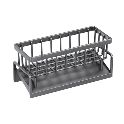 PALIFEUR Sponge Holder for Kitchen Sink, Kitchen Sink Organizer Rustproof 304 Stainless Steel Detachable Dishcloth Rack Sink Caddy, Kitchen Sponge Holder Bathroom Organizer Brush Holder Storage XA_#Gray.