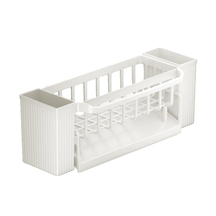 PALIFEUR Sponge Holder for Kitchen Sink, Kitchen Sink Organizer Rustproof 304 Stainless Steel Detachable Dishcloth Rack Sink Caddy, Kitchen Sponge Holder Bathroom Organizer Brush Holder Storage XC_#Beige.