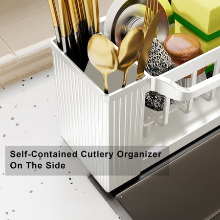 PALIFEUR Sponge Holder for Kitchen Sink, Kitchen Sink Organizer Rustproof 304 Stainless Steel Detachable Dishcloth Rack Sink Caddy, Kitchen Sponge Holder Bathroom Organizer Brush Holder Storage XC_#Beige.