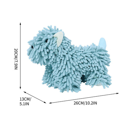PALIFEUR Hangable Towels Cute Dog Hand Towels, Highly Absorbent Kitchen Towels Soft Thicker Hand Towels for Bathroom Funny Cartoon Gifts for Women Kitchen Bathroom Decor, Blue Green.