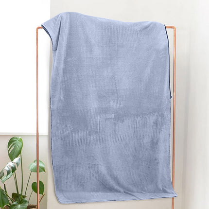 PALIFEUR Extra Large Bath Towels, Soft Highly Absorbent Bath Towels Microfiber Velvet Towels Lightweight Quick Drying Towels for Bathroom Beach, Spa, Shower, Hotel-27.5×55.1"-Gray A_#Blue.