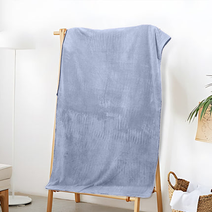 PALIFEUR Extra Large Bath Towels, Soft Highly Absorbent Bath Towels Microfiber Velvet Towels Lightweight Quick Drying Towels for Bathroom Beach, Spa, Shower, Hotel-27.5×55.1"-Gray A_#Blue.