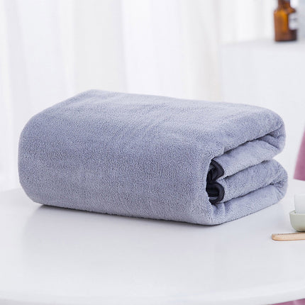 PALIFEUR Extra Large Bath Towels, Soft Highly Absorbent Bath Towels Microfiber Velvet Towels Lightweight Quick Drying Towels for Bathroom Beach, Spa, Shower, Hotel-27.5×55.1"-Gray A_#Blue.