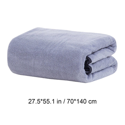 PALIFEUR Extra Large Bath Towels, Soft Highly Absorbent Bath Towels Microfiber Velvet Towels Lightweight Quick Drying Towels for Bathroom Beach, Spa, Shower, Hotel-27.5×55.1"-Gray A_#Pink.