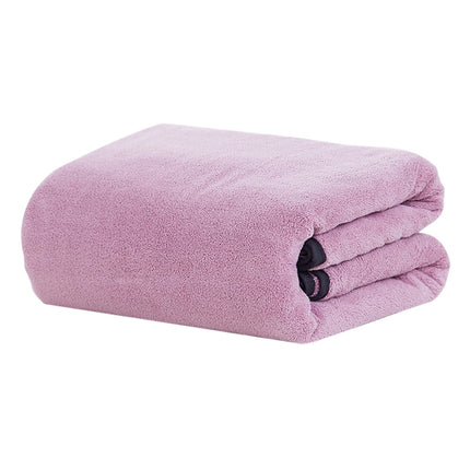 PALIFEUR Extra Large Bath Towels, Soft Highly Absorbent Bath Towels Microfiber Velvet Towels Lightweight Quick Drying Towels for Bathroom Beach, Spa, Shower, Hotel-27.5×55.1"-Gray A_#Purple.