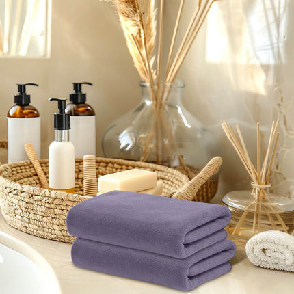 PALIFEUR Microfiber Towel 29.5x13.8", 2 PACK Soft Lightweight Bath Towels Quick-Drying Towels Highly Absorbent Wash Cloths, Towels for Bathroom, Body, Gym, Shower, Hotel(White) A_#Gray【2pcs】.