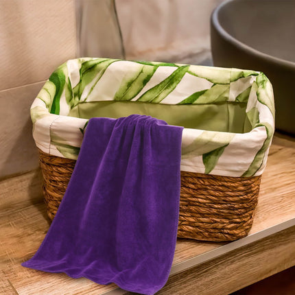 PALIFEUR Microfiber Towel 29.5x13.8", 2 PACK Soft Lightweight Bath Towels Quick-Drying Towels Highly Absorbent Wash Cloths, Towels for Bathroom, Body, Gym, Shower, Hotel(White) A_#Purple【2pcs】.