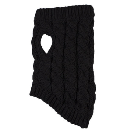 Xuniizn Dog Sweater for Small Medium Dogs, Warm Comfortable Winter Pet Clothes, Cute Knitted Sleeveless Pet Sweaters for Puppies, Cats, Dog Apparel & Accessories S Black.