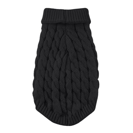 Xuniizn Dog Sweater for Small Medium Dogs, Warm Comfortable Winter Pet Clothes, Cute Knitted Sleeveless Pet Sweaters for Puppies, Cats, Dog Apparel & Accessories XL Black.