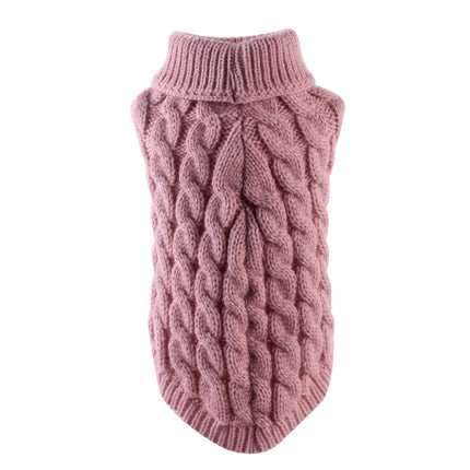 Xuniizn Dog Sweater for Small Medium Dogs, Warm Comfortable Winter Pet Clothes, Cute Knitted Sleeveless Pet Sweaters for Puppies, Cats, Dog Apparel & Accessories L Hot Pink.
