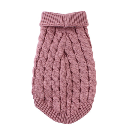 Xuniizn Dog Sweater for Small Medium Dogs, Warm Comfortable Winter Pet Clothes, Cute Knitted Sleeveless Pet Sweaters for Puppies, Cats, Dog Apparel & Accessories L Hot Pink.