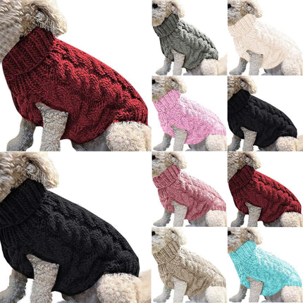 Xuniizn Dog Sweater for Small Medium Dogs, Warm Comfortable Winter Pet Clothes, Cute Knitted Sleeveless Pet Sweaters for Puppies, Cats, Dog Apparel & Accessories L Hot Pink.