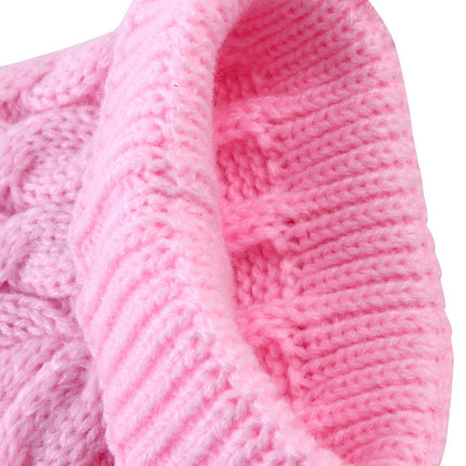 Xuniizn Dog Sweater for Small Medium Dogs, Warm Comfortable Winter Pet Clothes, Cute Knitted Sleeveless Pet Sweaters for Puppies, Cats, Dog Apparel & Accessories L Pink.