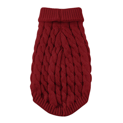 Xuniizn Dog Sweater for Small Medium Dogs, Warm Comfortable Winter Pet Clothes, Cute Knitted Sleeveless Pet Sweaters for Puppies, Cats, Dog Apparel & Accessories M Red.
