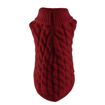 Xuniizn Dog Sweater for Small Medium Dogs, Warm Comfortable Winter Pet Clothes, Cute Knitted Sleeveless Pet Sweaters for Puppies, Cats, Dog Apparel & Accessories M Red.
