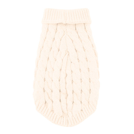 Xuniizn Dog Sweater for Small Medium Dogs, Warm Comfortable Winter Pet Clothes, Cute Knitted Sleeveless Pet Sweaters for Puppies, Cats, Dog Apparel & Accessories M White.