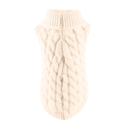Xuniizn Dog Sweater for Small Medium Dogs, Warm Comfortable Winter Pet Clothes, Cute Knitted Sleeveless Pet Sweaters for Puppies, Cats, Dog Apparel & Accessories M White.
