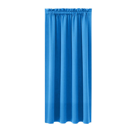 Xuniizn Blackout Curtains for Bedroom Thermal Insulated - 100%Polyester Black Out Curtains 2 Panels Set Room Darkening Window Curtains for Living Room, Light Blue CTN-BU.