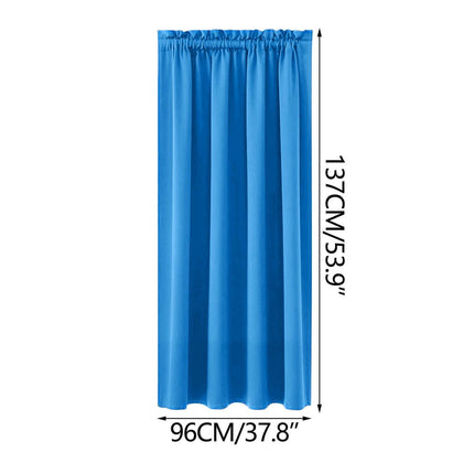 Xuniizn Blackout Curtains for Bedroom Thermal Insulated - 100%Polyester Black Out Curtains 2 Panels Set Room Darkening Window Curtains for Living Room, Light Blue CTN-BU.