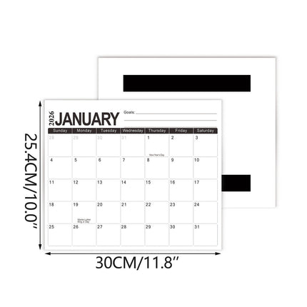 Tyidzon Magnetic Calendar for Refrigerator 2026-2027, 12x10" 18 Month Runs Monthly Fridge Calendar Magnet from Jan 2026 to Jun 2027 for Home School Office C.