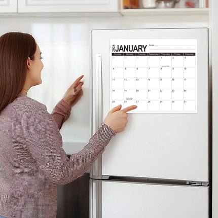 Tyidzon Magnetic Calendar for Refrigerator 2026-2027, 12x10" 18 Month Runs Monthly Fridge Calendar Magnet from Jan 2026 to Jun 2027 for Home School Office C.