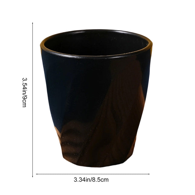 Tyidzon Unbreakable Plastic Cups Reusable Multi-Purpose Plastic Cups, Drinking Cup for Kitchen, Bpa-Free, Dishwasher and Microwave Safe Black.