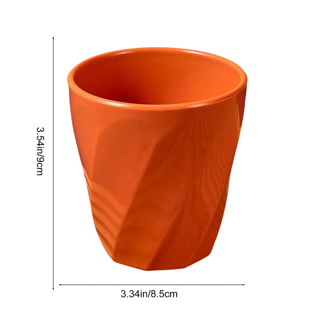 Tyidzon Unbreakable Plastic Cups Reusable Multi-Purpose Plastic Cups, Drinking Cup for Kitchen, Bpa-Free, Dishwasher and Microwave Safe Orange.