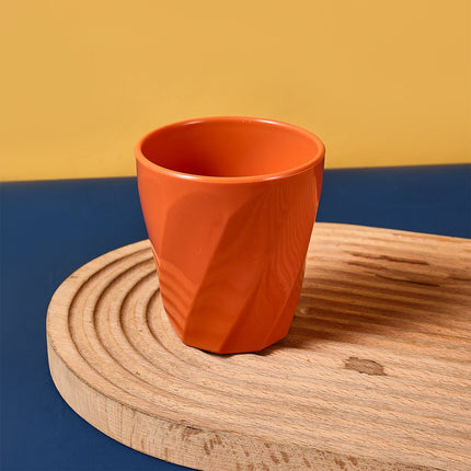 Tyidzon Unbreakable Plastic Cups Reusable Multi-Purpose Plastic Cups, Drinking Cup for Kitchen, Bpa-Free, Dishwasher and Microwave Safe Orange.