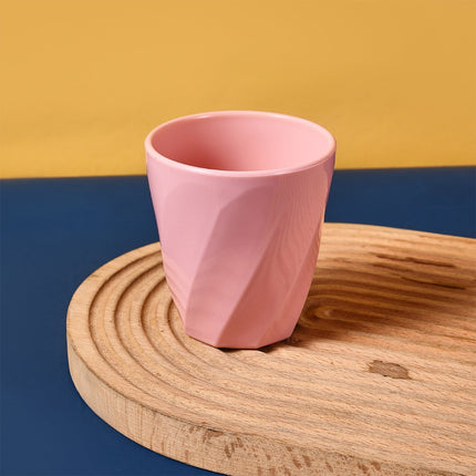 Tyidzon Unbreakable Plastic Cups Reusable Multi-Purpose Plastic Cups, Drinking Cup for Kitchen, Bpa-Free, Dishwasher and Microwave Safe Pink.