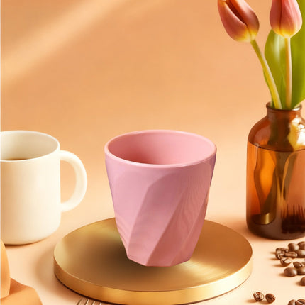 Tyidzon Unbreakable Plastic Cups Reusable Multi-Purpose Plastic Cups, Drinking Cup for Kitchen, Bpa-Free, Dishwasher and Microwave Safe Pink.