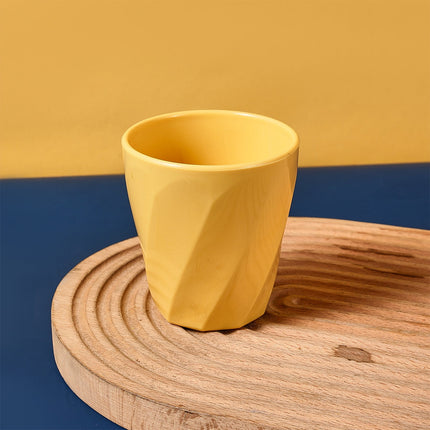 Tyidzon Unbreakable Plastic Cups Reusable Multi-Purpose Plastic Cups, Drinking Cup for Kitchen, Bpa-Free, Dishwasher and Microwave Safe Yellow.