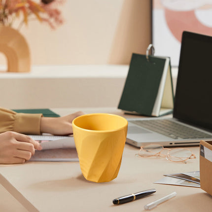 Tyidzon Unbreakable Plastic Cups Reusable Multi-Purpose Plastic Cups, Drinking Cup for Kitchen, Bpa-Free, Dishwasher and Microwave Safe Yellow.