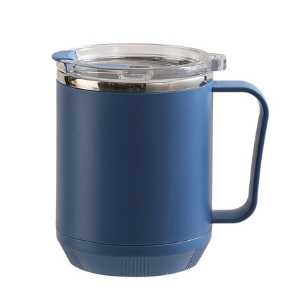 Insulated Coffee Mug with Handle & Lid - 17oz Stainless Steel Travel Tumbler, Double Wall Vacuum (Black) by PALIFEUR 12_【Travel Must-Have】 Car Cup Holder Leak-Proof Coffee Tumbler.