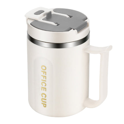 Insulated Coffee Mug with Handle & Lid - 17oz Stainless Steel Travel Tumbler, Double Wall Vacuum (Black) by PALIFEUR 16_【Perfect Gift】 Premium Gift Box Coffee Mug Set.