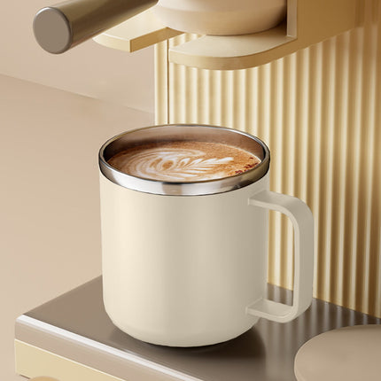 Insulated Coffee Mug with Handle & Lid - 17oz Stainless Steel Travel Tumbler, Double Wall Vacuum (Black) by PALIFEUR 27_【Durability Guarantee】 2-Year Warranty Unbreakable Coffee Mug.